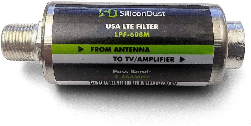 [Australia - AusPower] - SiliconDust LPF-608M LTE Filter for TV Antennas USA 2020 Standard 600/608/618MHz 