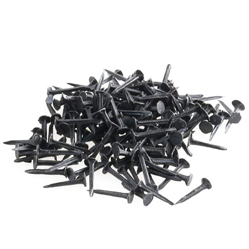 [Australia - AusPower] - E-outstanding 500pcs Black Iron Stud 13mm Metal Nails Tacks for Shoes Boots Leather Heels Soles Repairs Replacement 