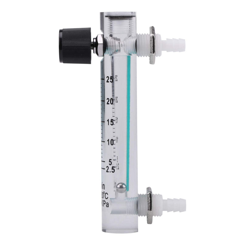 [Australia - AusPower] - Heayzoki Tube Type Acylic Flowmeter, Air Flowmeter Oxygen Flowmeter, Flowmeter 2.5-25 LPM Meter with Control Valve for Oxygen/Air/Gas 