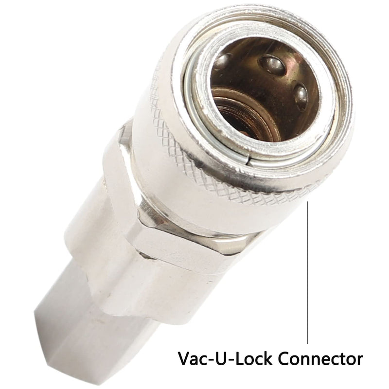 [Australia - AusPower] - FREDORCH M8 304 Stainless Steel Vac-U-Lock/Quick Air Connector DIY Design, End Connector for Reciprocating Linear Actuator Device Single Super Adapter (M8, Vac-U-Lock) 