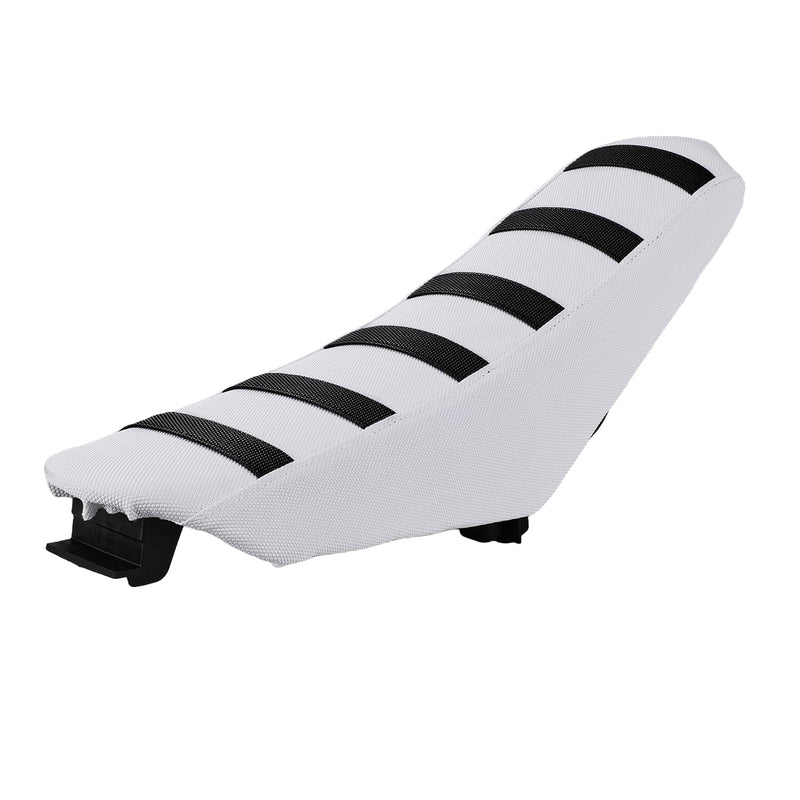 [Australia - AusPower] - Dirt Bike Seat Cover Universal for Yozma IN10 Ebike in 10 CRF XR TTR KLX PW DRZ RM 50 70 80 100-125cc Pit Bike White/Non Slip Black Stripe/Gripper Soft/Water Proof 