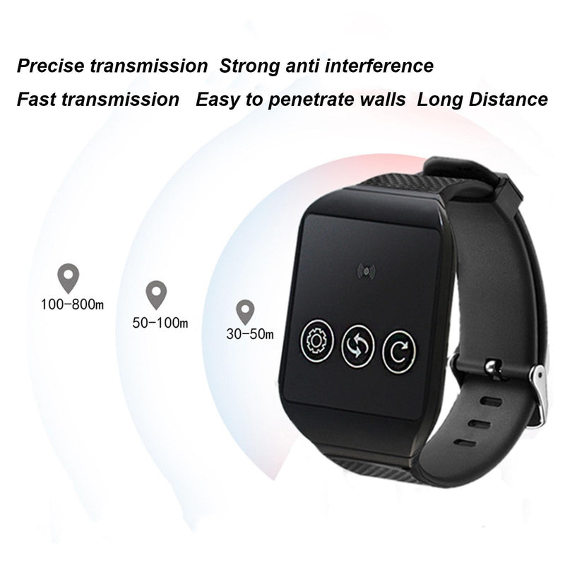 Tangxi Restaurant Pager System, Caregiver Call System, 2 Watch Receiver and 1 Pagers, Caregiver Pager for Home, Factory, Hospital,etc, Long Endurance