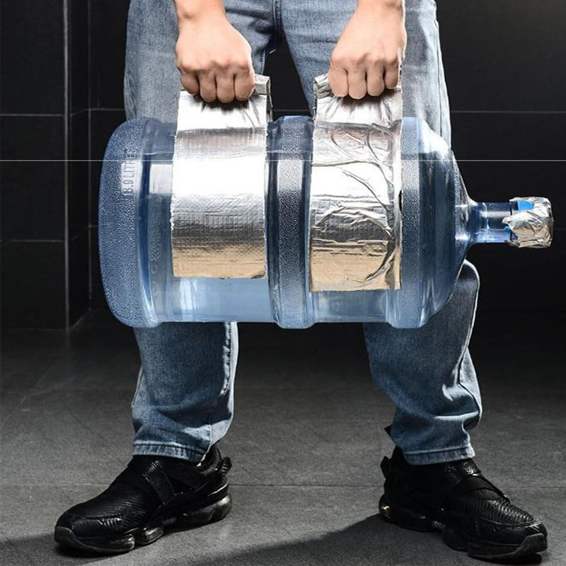 Butyl Tape for Roof Leak Repair, 50mmx5M Waterproof Sealing Tape Aluminium Foil Strong Self Adhesive Sealant Tape Seal Leak Proof Strip for Roof Crack RV HVAC Ducts Window Glass Boat Pipe Sealing