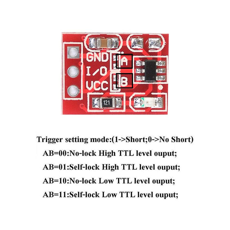 [Australia - AusPower] - 20PCS TTP223 Capacitive Touch Switch Button Sensor Module Self Locking for Arduino 20PCS 