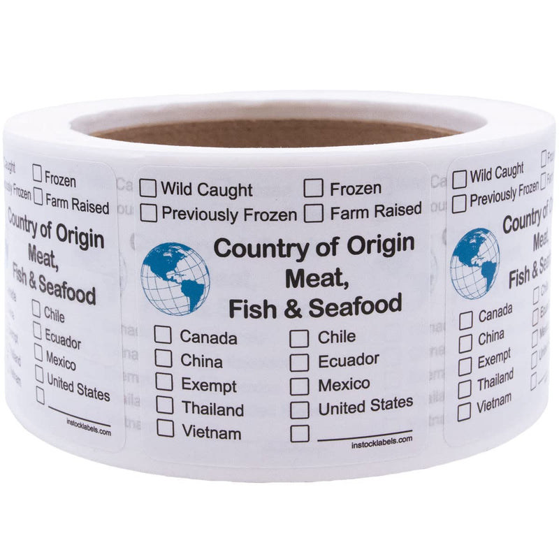 Country of Origin Meat, Fish & Seafood Label
