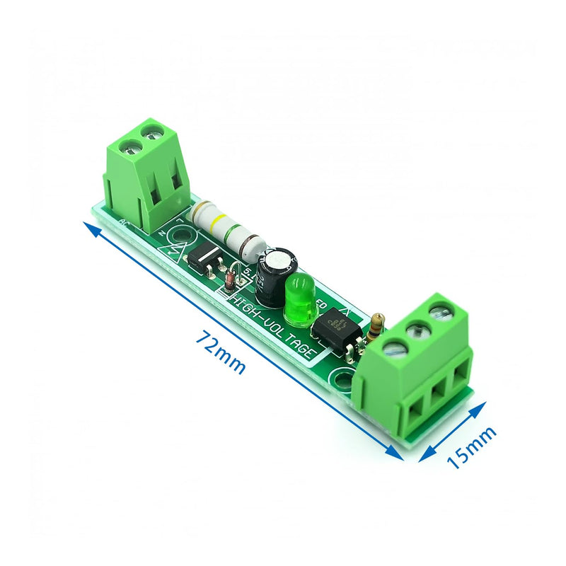 [Australia - AusPower] - HiLetgo AC 220V Optocoupler Module AC Optocoupler Alternating Current Detect Module 3-5V or PLC 24V Level Power for PLC MCU(1 Channel) 1CH 