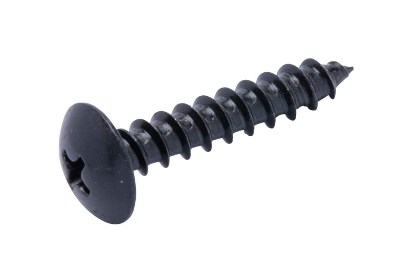 [Australia - AusPower] - Bolt Dropper 10 X 1" Stainless Truss Head Phillips Wood Screw, (25 Pack), Black Xylan Coated 18-8 (304) Stainless Steel Screws Corrosion Resistant Commercial Grade by Bolt Dropper #10 x 1" 