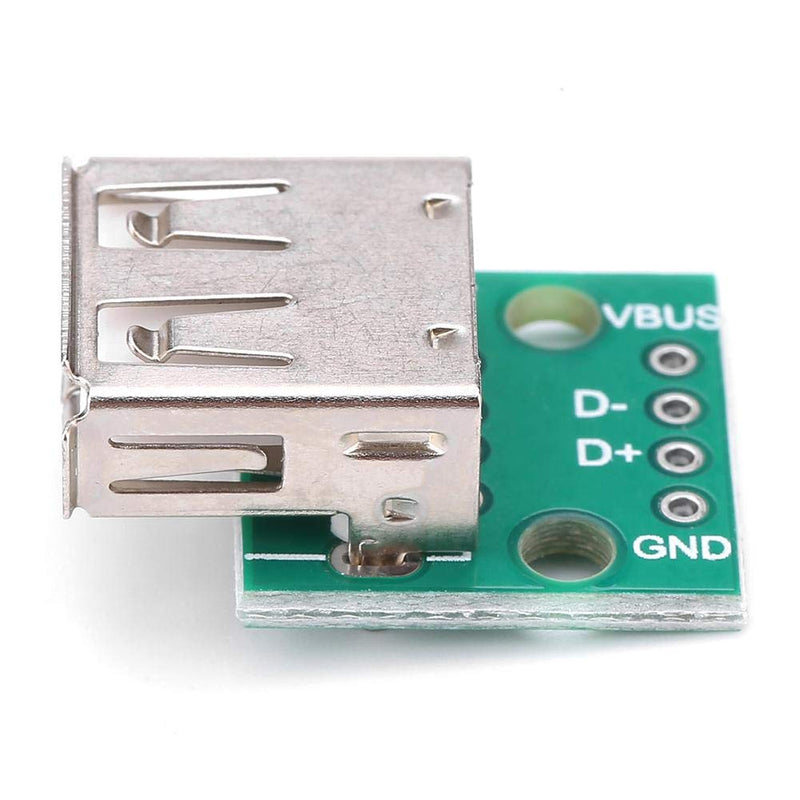 10 x USB Port Plate Type A Female Breakout Gasket 2.54mm Pitch Adapter Dip Connector