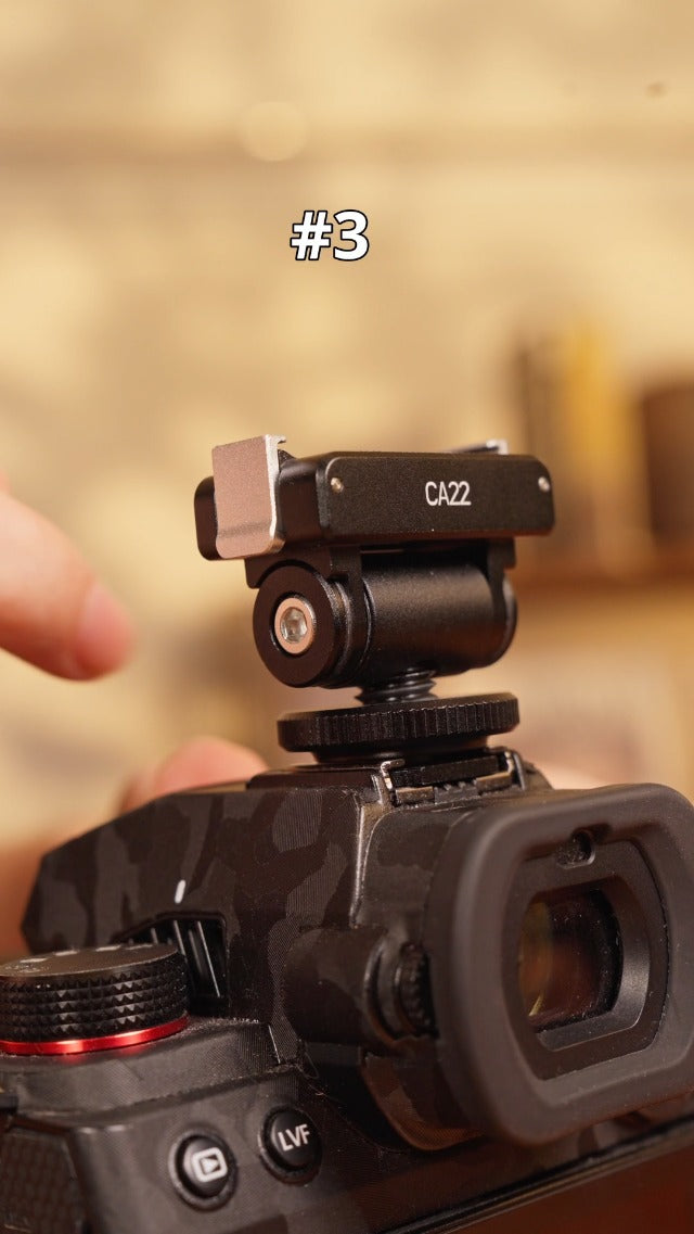 ULANZI CA22 Magnetic Cold Shoe Adapter Mount with 180° Tilt Quick Release