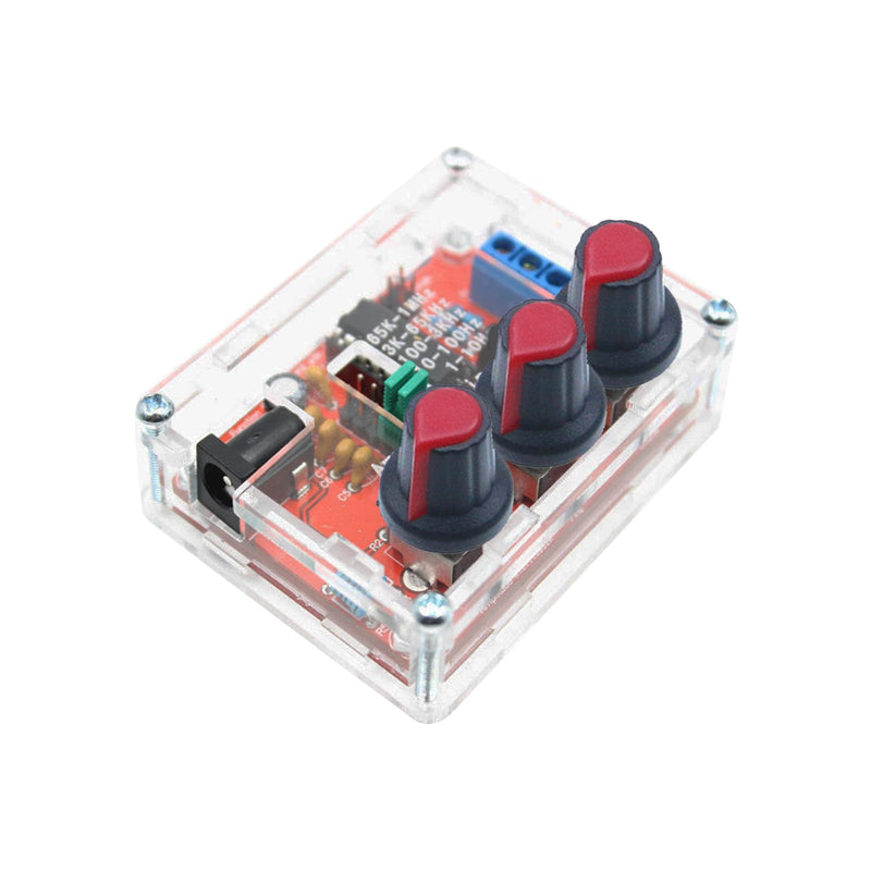 [Australia - AusPower] - 1 Pcs Signal Generator Function Plastics Precise Triangle Square Output Adjustable Signal 9-12V Direct Current Input for Current Testing Experiments 