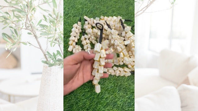 Natural Selenite Rough Door Hanger – Cleansing & Protection Crystal Hanging Décor for Home, Office & Meditation Space – Energy Purifier & Spiritual Gift