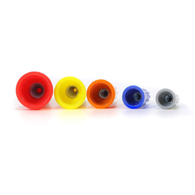 [Australia - AusPower] - 100 PCS P2 Blue Spring Insert Twist Caps Connection Electrical Wire Connectors Nuts Screw Terminals Assortment (Blue) 
