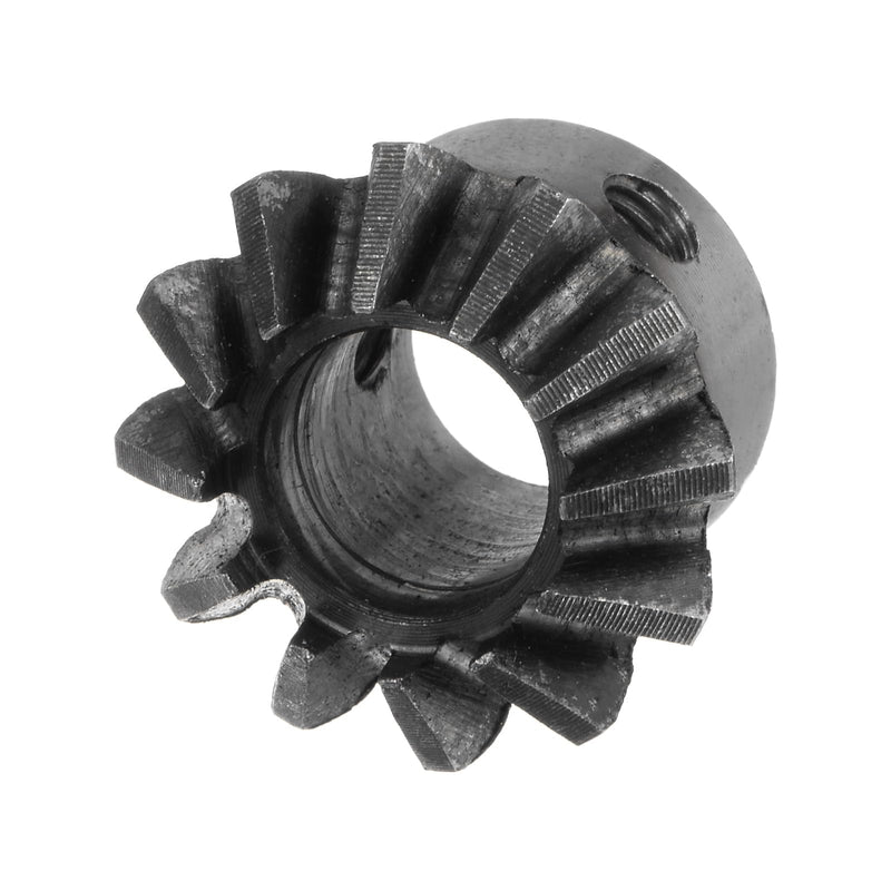 [Australia - AusPower] - 2pcs Bevel Gear 1M 12 Teeth 12mm Shaft Hole 1:1 Tapered Bevel Pinion Gear 45# Steel 2 Module 90 Degree Steering Gear, for Hardware Mechanical Rotation 12 mm 