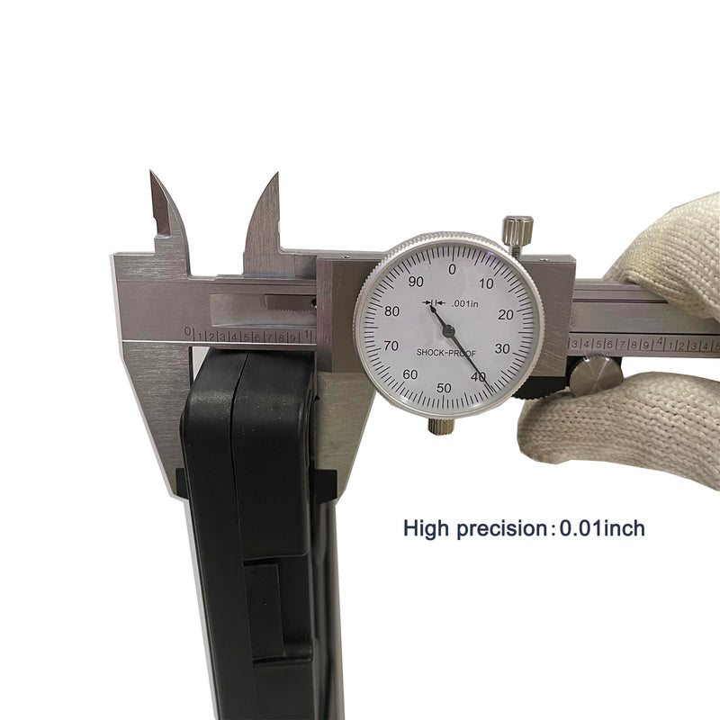 [Australia - AusPower] - 8 Inch Dial Caliper, MFQNENLK 4-Way Measurement Calipers, 0.001 Accuracy Imperial Shockproof Measuring Tool with Plastic Case (Dial Caliper 0-8" Range) Dial Caliper 0-8" 