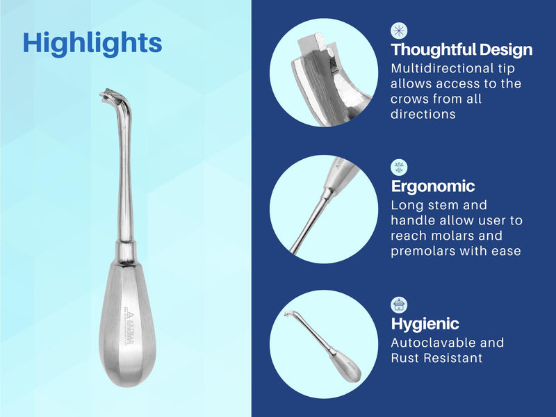 [Australia - AusPower] - Dental Crown Splitter Crown Remover Crown elevator crown spreader ARTMAN 