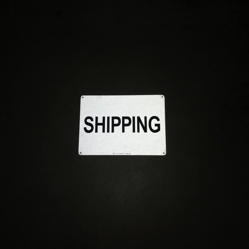 TRADESAFE Shipping Sign - Business Sign, Office Sign, Quick Install Aluminum Safety Sign, Light Reflective, UV-Resistant, Waterproof Signs for Business, 14” X 10” Shipping Department Sign