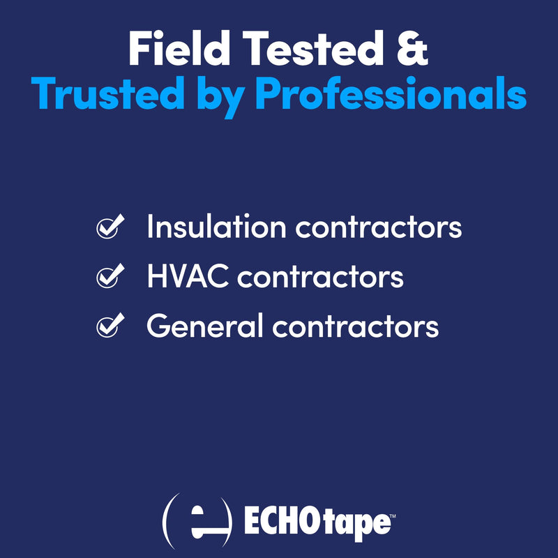 ECHOtape MT-A7772 Aluminum Foil Tape | All Weather | Indoor-Outdoor | Vapor Sealing | FSK Seaming | Silver | 1.89 in x 50 yds 1.89 in x 50 yds / 48mm x 45,72m