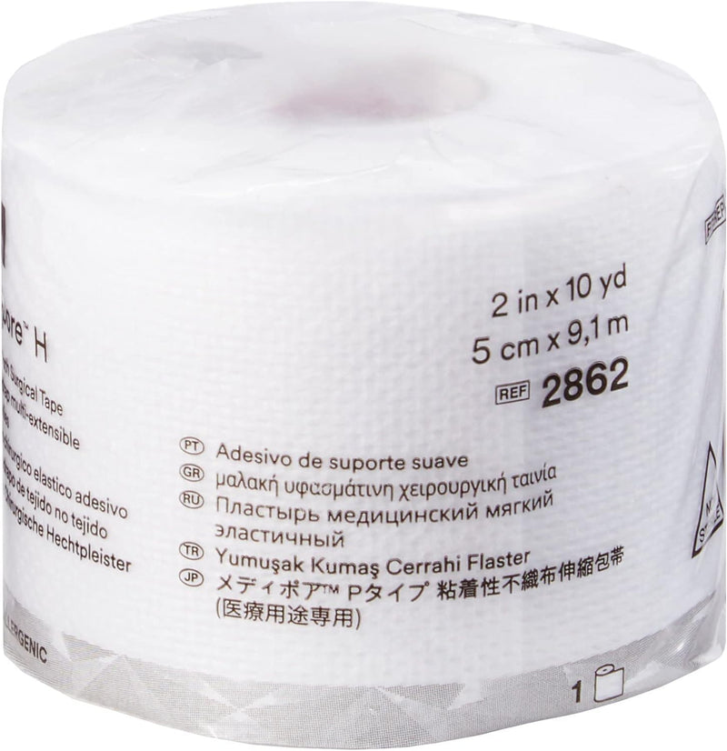 [Australia - AusPower] - 3M Healthcare Corp Medipore Hypoallergenic Soft Cloth Surgical Tape 2" X 10 Yds, White, Excellent Adhesion, Water Resistant, Each 