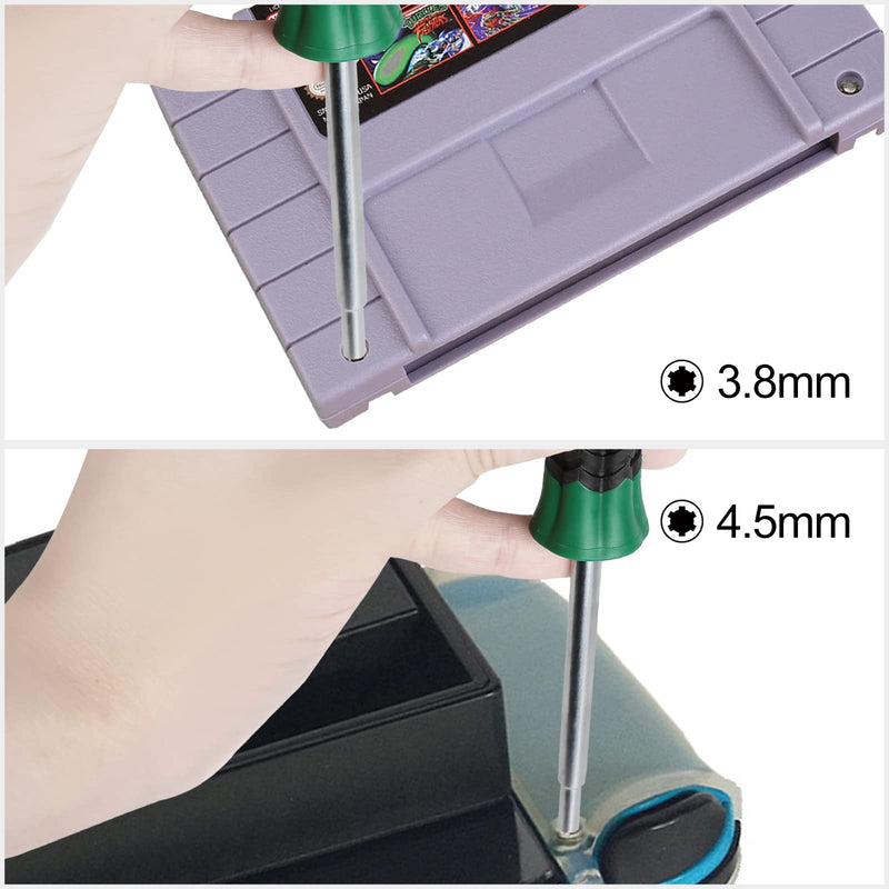 [Australia - AusPower] - Kaisi Gamebit Screwdriver Set 3.8mm and 4.5mm Security Screwdriver Bit for Opening Nintendo, Sega Consoles and Game Cartridges 