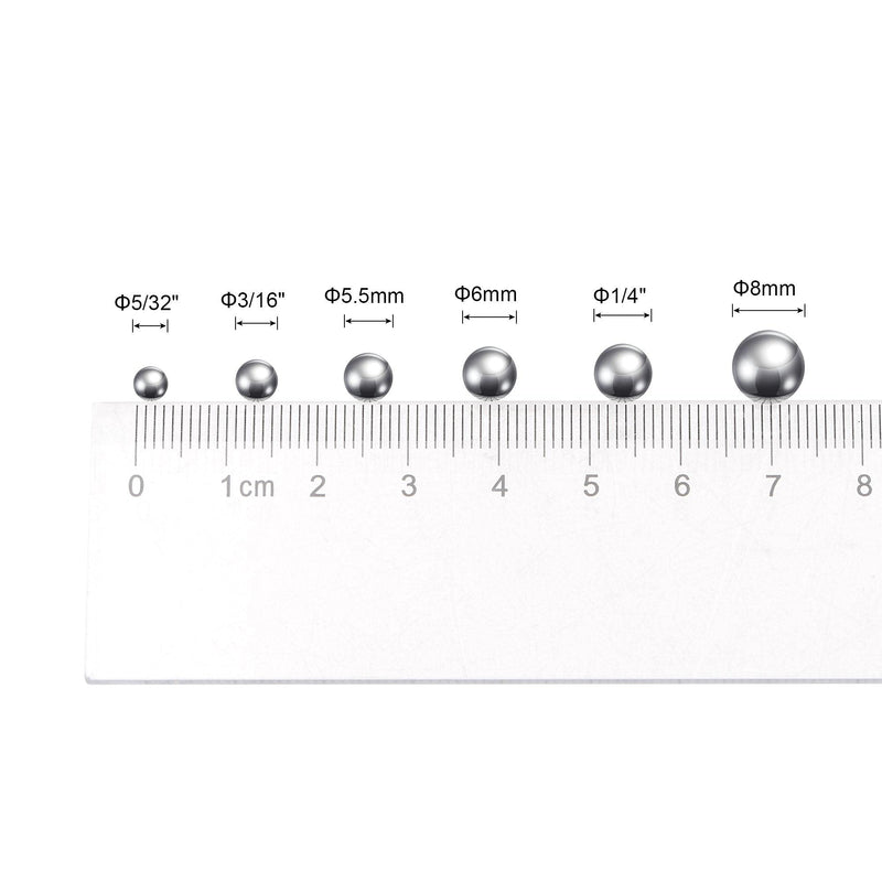 [Australia - AusPower] - uxcell 50pcs 5.5mm 304 Stainless Steel Bearing Balls G100 Precision 