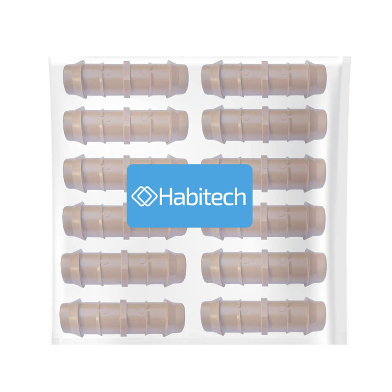 [Australia - AusPower] - 1/2" Coupling Drip Irrigation Fittings (12 Pack) - Barbed Drip Line Coupler Connectors compatible with Rain Bird and Most 1/2" Tubing or Sprinkler Systems 