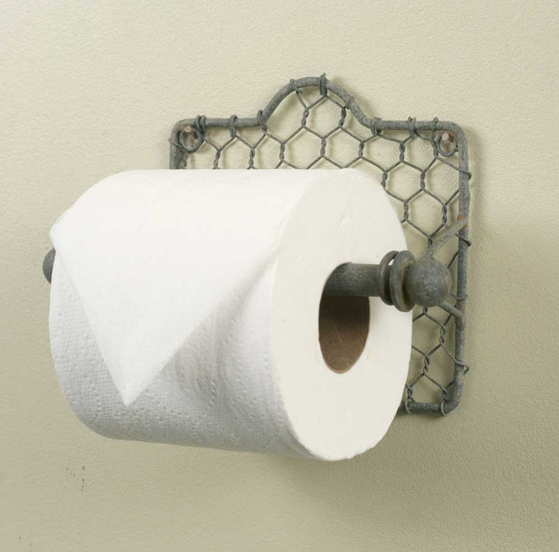 Colonial Tin Works Chicken Wire Toilet Paper Holder