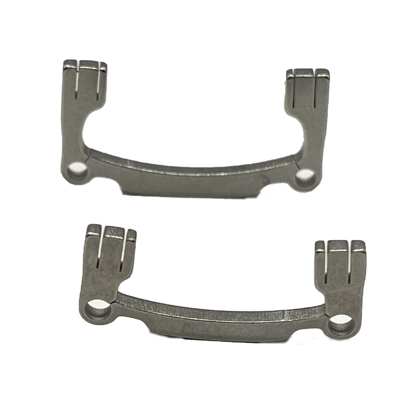 [Australia - AusPower] - 2pcs Dental Polishing Strips Holder, Dental Sanding Strips Sandpaper Stainless Holder for Teeth High/Low Crown Interproximal Restorative Polishing 