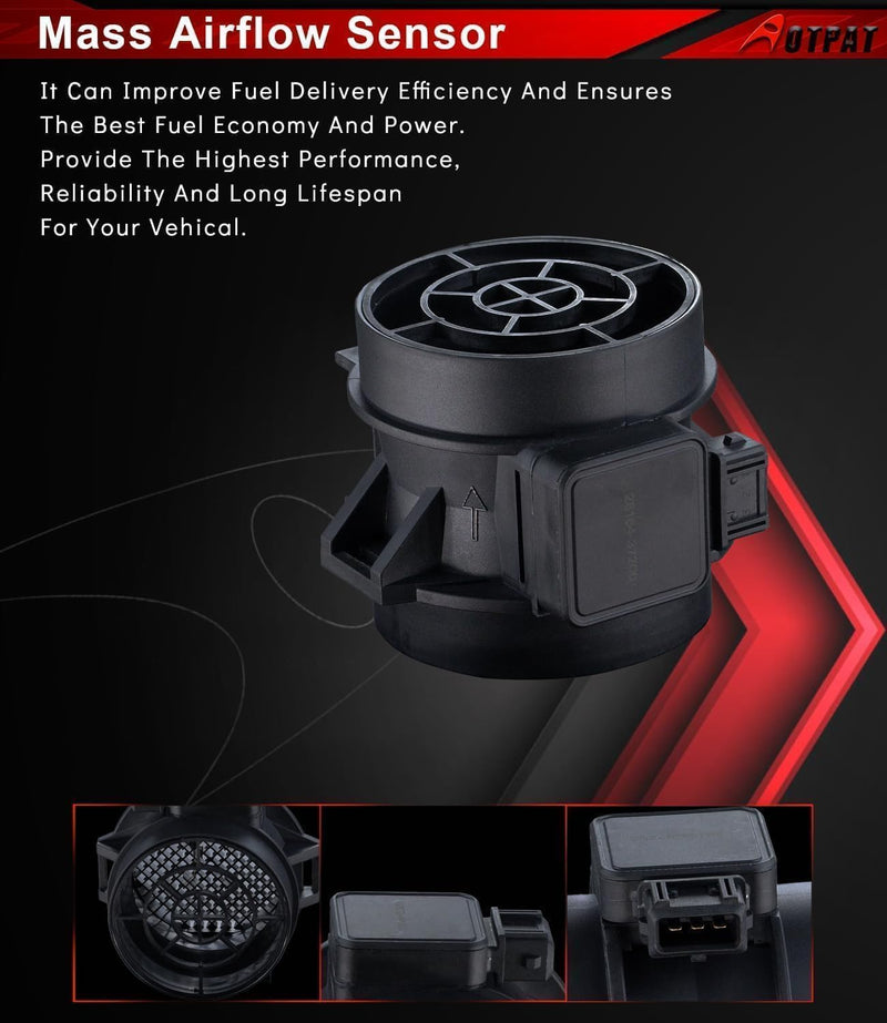 Mass Air Flow Sensor Meter MAF Compatible for:-Hyundai Tucson 2005-2009, Tiburon 2003-2008, Sonata 2001-2005, Santa Fe 2001-2006 for:-Kia Optima 2001-2006, [6Cyl 2.5L 2.7L] Replace# 28164-37200