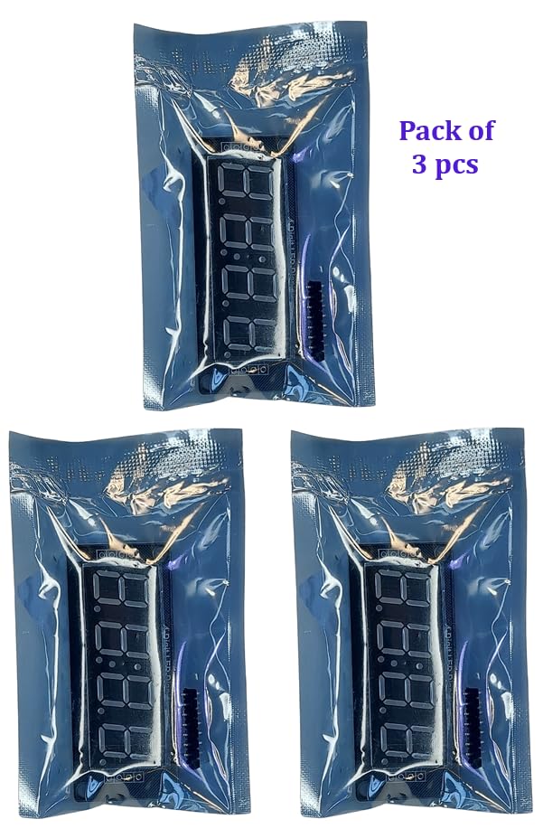 [Australia - AusPower] - Four Digit 0.56" Digital Display LED Seven Segments Double Dots Module Inbuilt TM1637 Serial Driver Board (White color - 3 pcs) 0.56 INCH WHITE 
