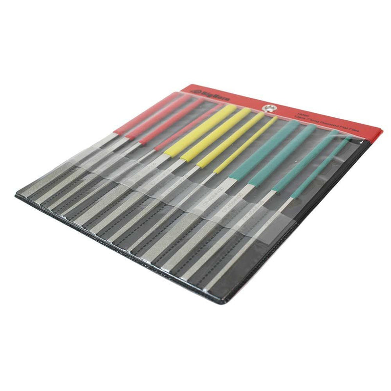 [Australia - AusPower] - Big Horn 19395 12 pcs 7 Inch Long Diamond Flat Files 