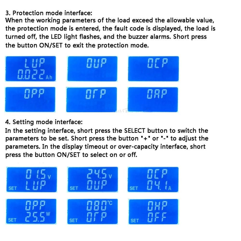 [Australia - AusPower] - 1Pcs DC Electronic Load Tester FX25 4A 25W/FX35 5A 35W Constant Current USB Power Detector Battery Capacity Tester Adjustable Resistor LCD Display FX35 