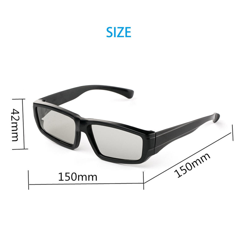 [Australia - AusPower] - 4 Pack Passive Circular Polarized RealD 3D Glasses for Cinema and Passive 3D TVs Projectors, Note: Does Not Work with Active 3D TVs Projectors 