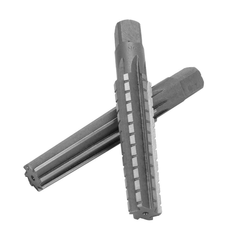 [Australia - AusPower] - Machine Reamer HSS MK3 Cone Fine/Roughing Reamer Cutter Tool Set Cylinder Shank 2pcs 