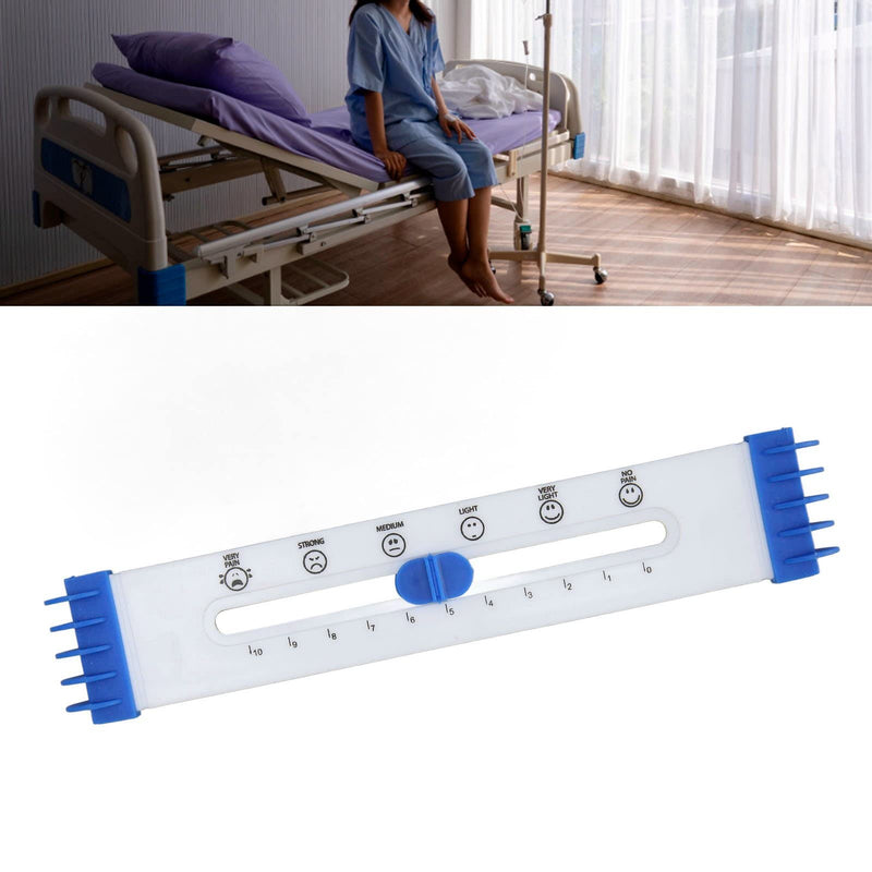 [Australia - AusPower] - Srliya Pain Level Ruler Face Painting Pattern Plastic Test Pain Rating Ruler for Hospital 