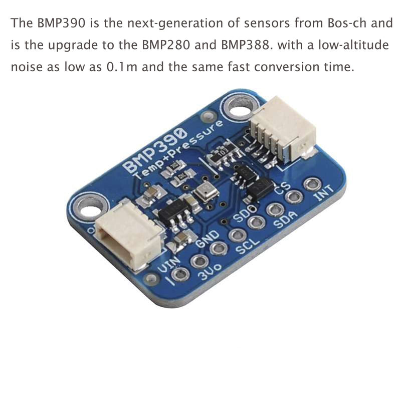 [Australia - AusPower] - BMP390 24-bit Absolute Precision Altitude Barometric Pressure and Altimeter Sensor Breakout +2pcs SH1.0mm 4P Cables 