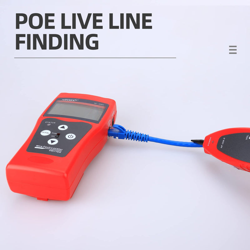 [Australia - AusPower] - Tekit NF-308 Multipurpose Network Cable Tester Hunting Wire Sorting and Cable Length Test 5e 6e Cable Coaxial Rj45 Open Jumper Wire by Tekit 