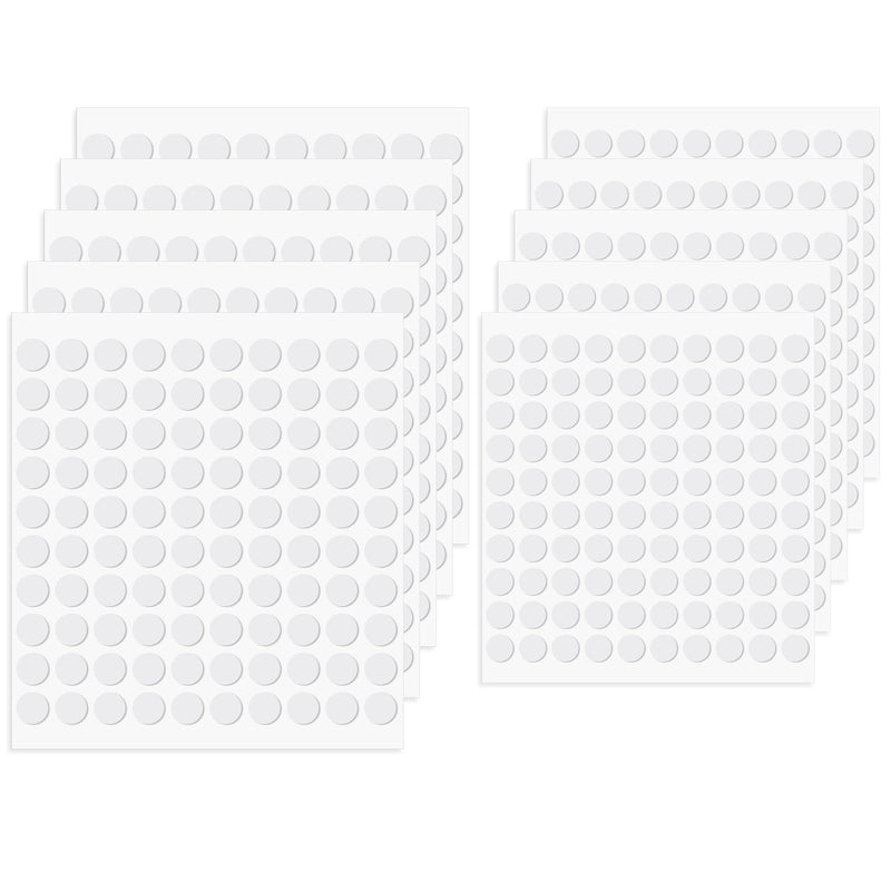 10 Sheet Foam Dots Double-Sided 1000 Pcs Round Adhesive 3D Craft Foam Tape for Scrapbooking Mini Foam Stickers for Art Crafts DIY Handmade Card Making (0.3 inch & 0.4 inch) 0.3 inch & 0.4 inch