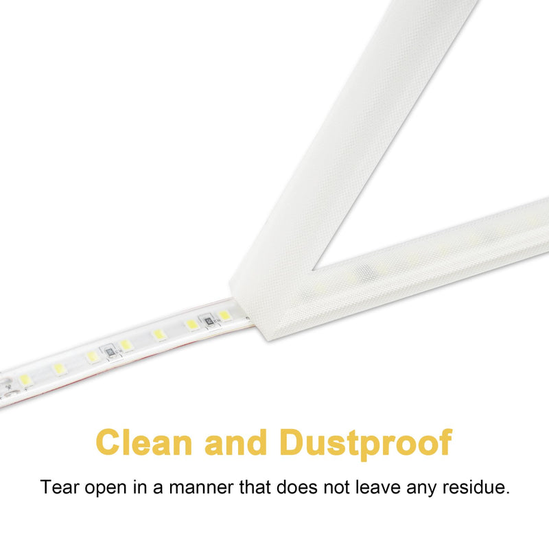Light Soften Tape 2 PCS 0.78inx32.8ft LED Light Strip Masking Tape for Slightly Diffuser Light,White White