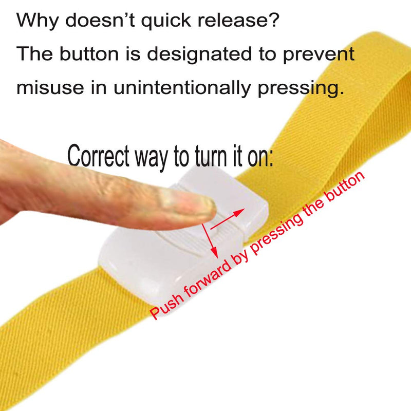 [Australia - AusPower] - Elastic Bandage Tourniquets, 4Pack Quick Release Tourniquet Bands for Hunting and Hiking, Household 
