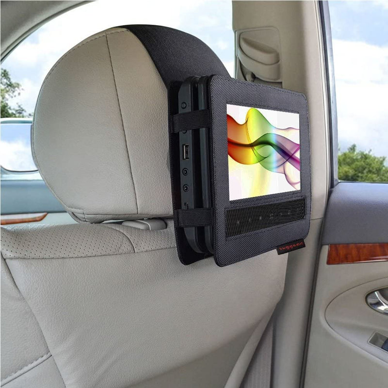 [Australia - AusPower] - ZugGear Car Headrest Mount Holder Strap Case for Swivel and Flip Style Portable DVD Player - 10 Inch to 10.5 Inch Screen 