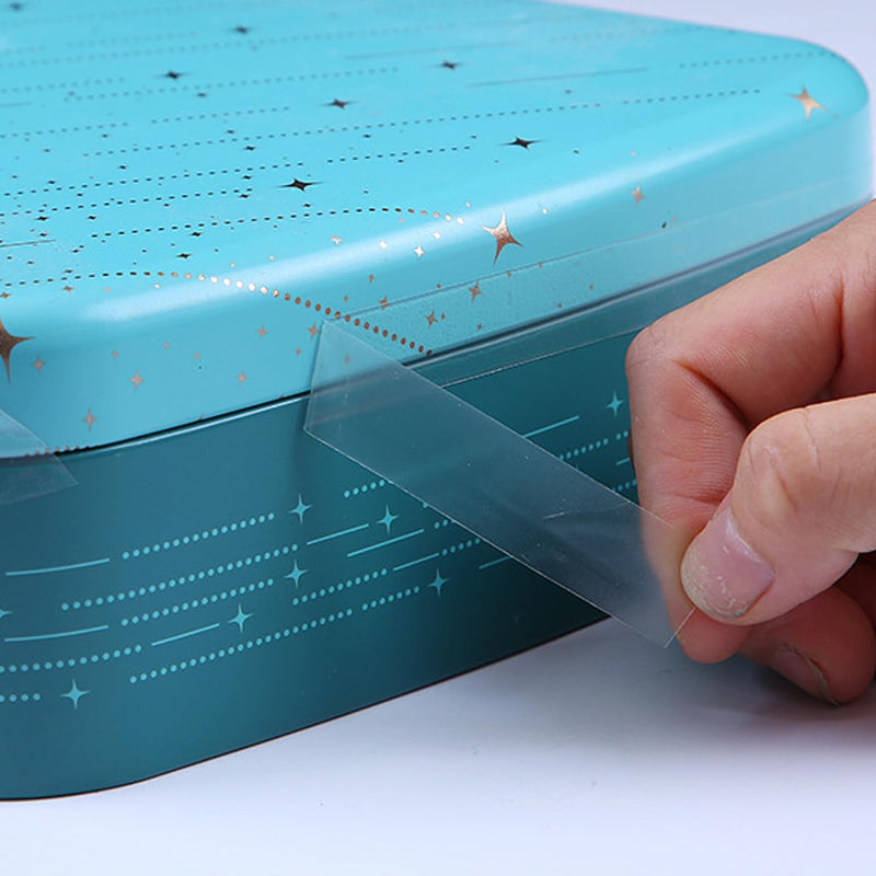 PRETYZOOM Can Sealing Tape Transparent PVC Adhesive Tape for Food Tins 15Mm X 66M No Residue Reliable Sealing for Box Packing