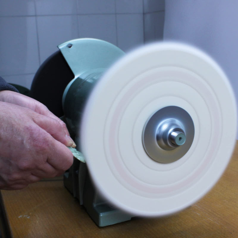 [Australia - AusPower] - Cotton Buffing Wheel Kit 8 inch. for Bench Grinding Wheel Polishing Machines. Polishes Jewelry, Glass, Tools and More. 5/8 inch Arbor 