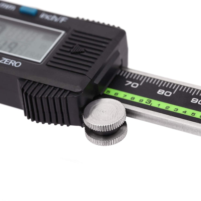 Sattiyrch 6 Inch Digital Caliper, Stainless Steel LCD Measuring Tool | Accurate Inch, MM & Fraction Measurements for Makers and DIYers 6”