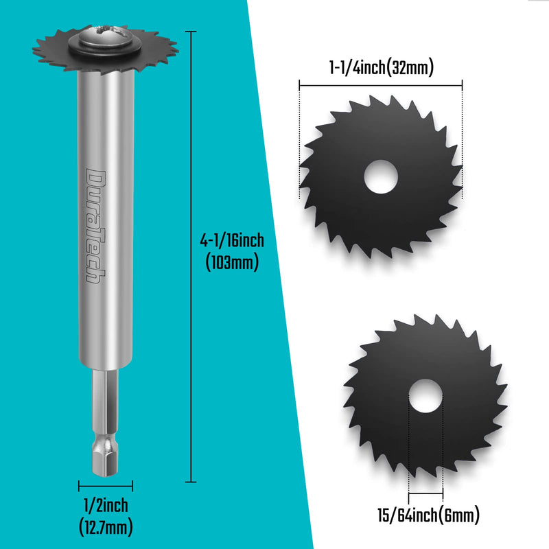 DURATECH Inside Pipe Cutter with 2 Replaced Blades, for PVC and Plastic Pipe