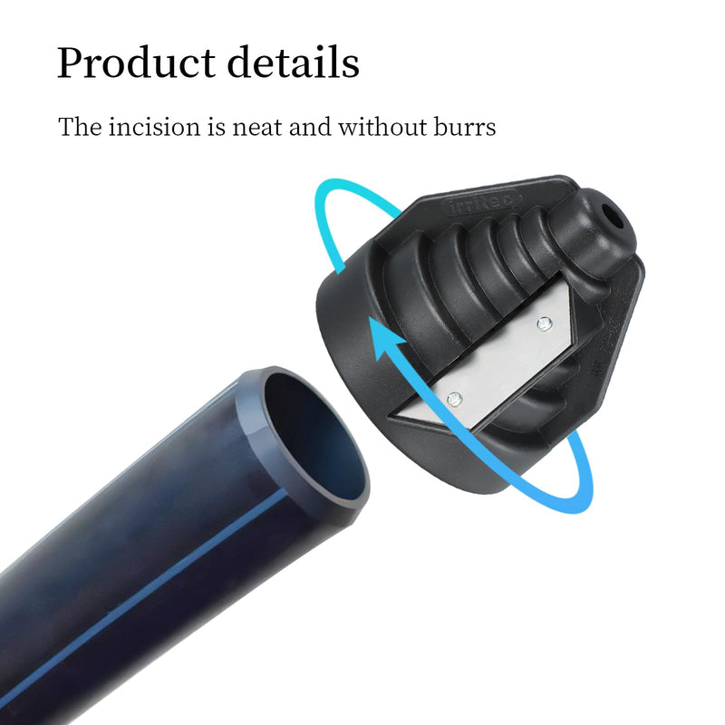 [Australia - AusPower] - Plastic Pipe Chamfer Tool, Pipe Deburring Tool for 20-63 mm Plastic Pipes, High Performance Pipe Cutter, PE Pipe Sharpener, for PVC, PP, PE Pipes 
