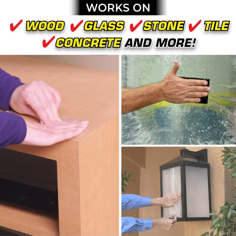 Flex Tape, MAX, Original Thick Flexible Rubberized Waterproof Tape - Seal and Patch Leaks, Works Underwater, Indoor Outdoor - Home RV Roof and Pool Repairs, Black, 4 in x 25 ft, Pack of 1