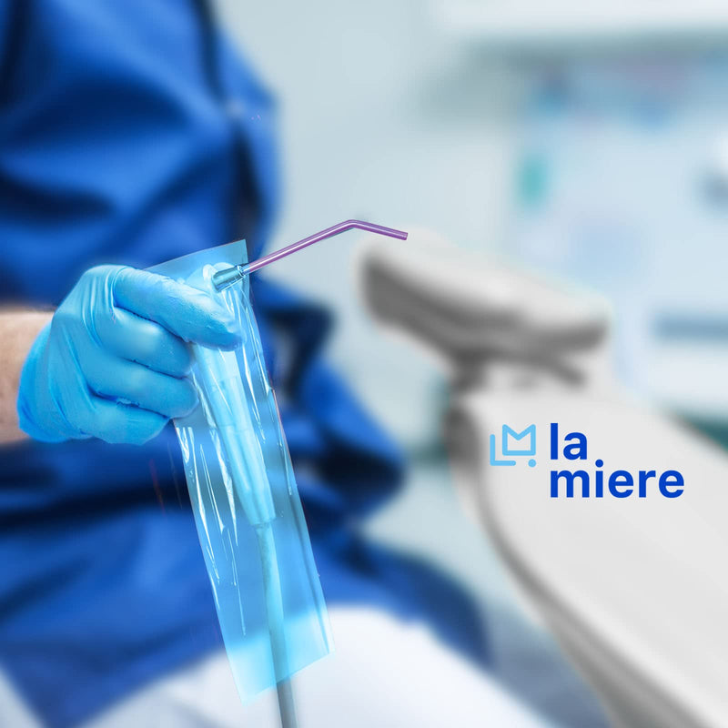 [Australia - AusPower] - Blue 500 per Box 2.5 inch X 10 inch Air and Water Syringe Sleeve, Precut Opening Syringe Sleeve,3 -Way Syringes (Blue, 500/Box) Blue Box 1 