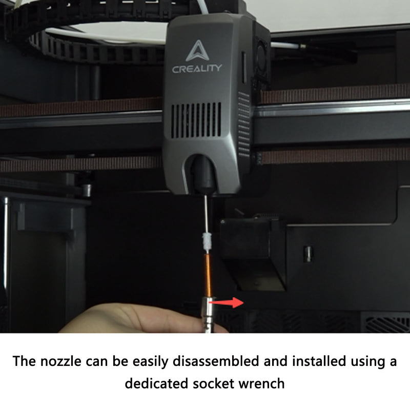 Creality 2PCS K1C Nozzle 0.4mm, for K1 SE, K2 SE, K1C, K1, K1 Max, Ender 3 V3, Ender 3 V3 KE, Ender 3 V3 Plus, Ender 3 V3 SE, with 5PCS Silicone Sock, 1PCS Nozzle Wrench, Unicorn Quick-Swap Nozzle Kit Quick-Swap Nozzle-0.4mm with Silicone Sock
