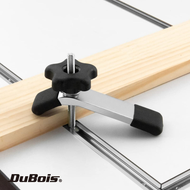 [Australia - AusPower] - DUBOIS 51018 T-Track Hold Down Clamp, 5-1/2” L x 1-1/8” W, 4 Pack, T Track Clamps for Woodworking 