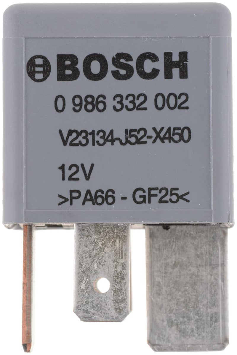 BOSCH 0986332002 Normal Open Mini Relay - 4 Pins, 12 V, 70 A - Single